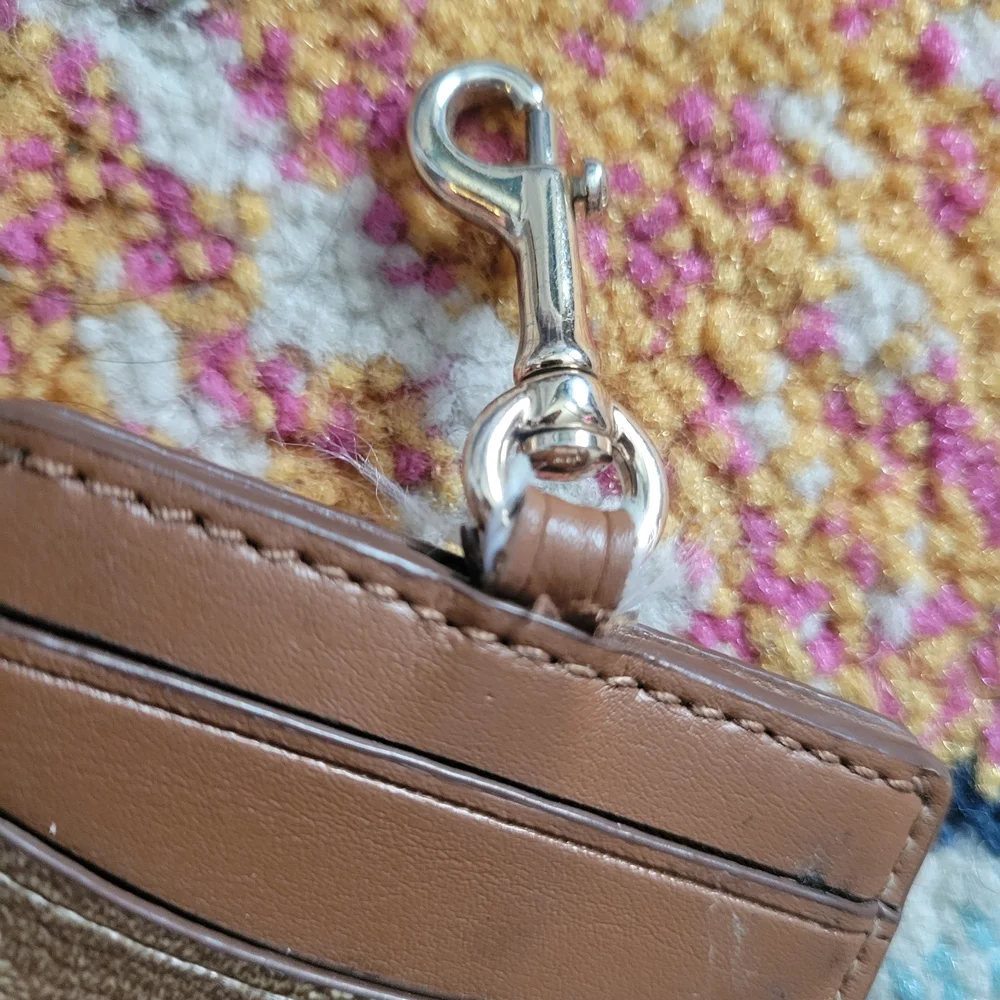 Coach Brown Card Holder | Used, See Images - Picture 6 of 7